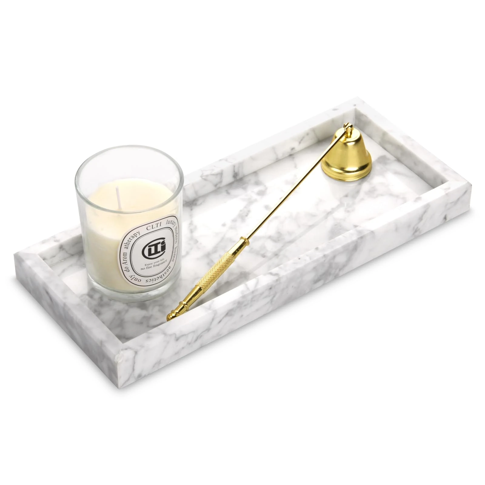 Tablett aus Carrara-Marmor